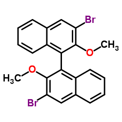 3,3'-Dibromo-2,2'-dimethoxy-1,1'-binaphthalene Structure
