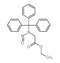 Acetic acid,2-[nitroso(triphenylmethyl)amino]-, ethyl ester Structure
