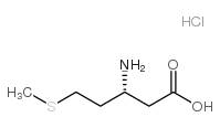 (R)-3-氨基-5-(甲硫基)戊酸结构式