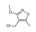Isoxazole, 4-(chloromethyl)-3-methoxy-5-methyl- (9CI) Structure