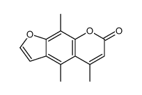 4,5,9-trimethylfuro[3,2-g]chromen-7-one结构式
