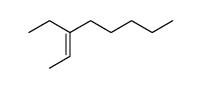 3-ethyl-oct-2-ene结构式