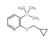 2-环丙基甲氧基-3-三甲基甲硅烷基吡啶结构式
