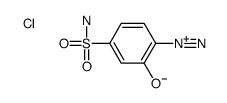 2-hydroxy-4-sulfamoylbenzenediazonium,chloride Structure