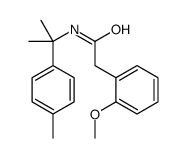 2-(2-methoxyphenyl)-N-[2-(4-methylphenyl)propan-2-yl]acetamide Structure