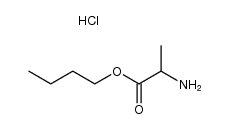L-Alanine, butyl ester, hydrochloride structure