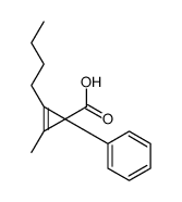 2-Cyclopropene-1-carboxylicacid,2-butyl-3-methyl-1-phenyl-(9CI)结构式