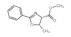 (4S,5S)-二氢-5-甲基-2-苯基-4-恶唑羧酸甲酯结构式