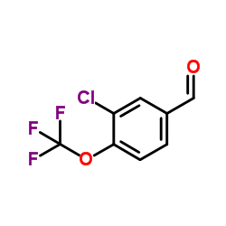 3-氯-4-三氟甲氧基苯甲醛结构式
