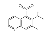 N,7-dimethyl-5-nitroquinolin-6-amine Structure