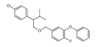 4-[[2-(4-chlorophenyl)-3-methylbutoxy]methyl]-1-fluoro-2-phenoxybenzene Structure