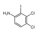 3,4-二氯-2-碘苯胺结构式