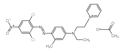 1-[2-[[4-[(2,6-dichloro-4-nitrophenyl)azo]-m-tolyl]ethylamino]ethyl]pyridinium acetate picture