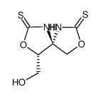 (4R,5S)-4-Hydroxymethyl-3,8-dioxa-1,6-diaza-spiro[4.4]nonane-2,7-dithione Structure