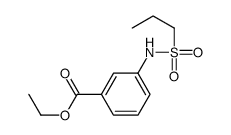 3-(丙烷-1-磺酰基氨基)-苯甲酸乙酯结构式