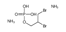 1-Propanol, 2,3-dibromo-, phosphate, ammonium salt Structure
