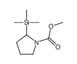 methyl 2-trimethylsilylpyrrolidine-1-carboxylate结构式
