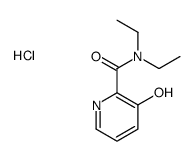 N,N-diethyl-3-hydroxypyridine-2-carboxamide monohydrochloride结构式