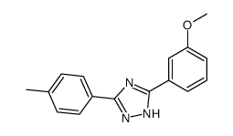 3-(3-methoxyphenyl)-5-(4-methylphenyl)-1H-1,2,4-triazole结构式