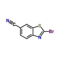 2-溴-6-氰基苯并噻唑结构式