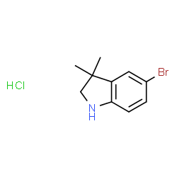 5‐bromo‐3,3‐dimethyl‐2,3‐dihydro‐1h‐indole hydrochloride Structure