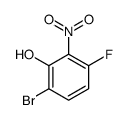 6-溴-3-氟-2-硝基苯酚结构式
