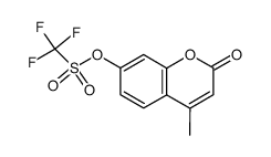 4-methyl-2-oxo-2H-chromen-7-yl trifluoromethanesulfonate Structure