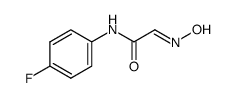 (E)-N-(4-fluorophenyl)-2-(hydroxyimino)acetamide结构式