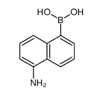 (9ci)-(5-氨基-1-萘)-硼酸结构式