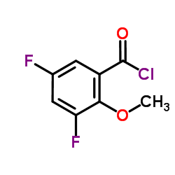 3,5-Difluoro-2-methoxybenzoyl chloride structure