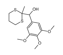 2-methyl-2-(3,4,5-trimethoxyphenylhydroxymethyl)-1,3-dithiane结构式