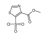 5-(氯磺酰基)噻唑-4-羧酸甲酯结构式