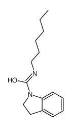 N-hexyl-2,3-dihydroindole-1-carboxamide Structure