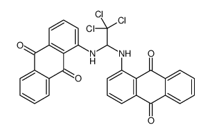 1-[[2,2,2-trichloro-1-[(9,10-dioxoanthracen-1-yl)amino]ethyl]amino]anthracene-9,10-dione Structure