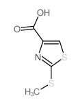 2-(甲硫基)噻唑-4-羧酸结构式