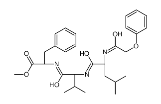 phenyloxyacetyl-leucyl-valyl-phenylalanine methyl ester structure