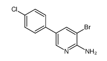 3-bromo-5-(4-chlorophenyl)pyridin-2-amine Structure