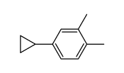 BENZENE, 4-CYCLOPROPYL-1,2-DIMETHYL- Structure