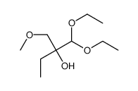 1,1-diethoxy-2-(methoxymethyl)butan-2-ol结构式