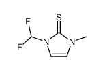 1-(difluoromethyl)-3-methylimidazole-2-thione结构式