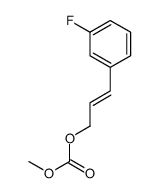 3-(3-fluorophenyl)prop-2-enyl methyl carbonate Structure
