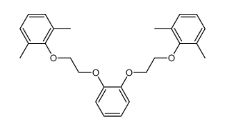1,2-bis(2-(2,6-dimethylphenoxy)ethoxy)benzene结构式