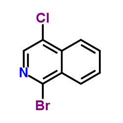 1-溴-4-氯异喹啉结构式