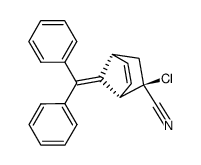 exo-2-chloro-2-cyano-7-diphenylmethylenebicyclo(2.2.1)hept-5-ene结构式