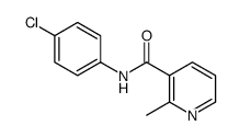 N-(4-chlorophenyl)-2-methylpyridine-3-carboxamide结构式