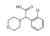 4-Morpholineacetic acid, α-(2-chlorophenyl)结构式