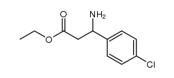 3-amino-3-(4-chlorophenyl)propionic acid ethyl ester结构式