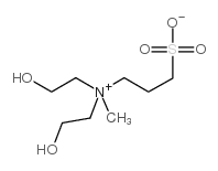 bis(2-hydroxyethyl)-methyl-(3-sulfopropyl)azanium,hydroxide Structure