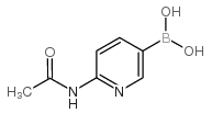 2-乙酰氨基吡啶-5-硼酸结构式