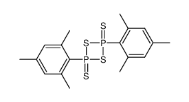 2,4-Bis-(2,4,6-trimethyl-phenyl)-[1,3,2,4]dithiadiphosphetane 2,4-disulfide结构式